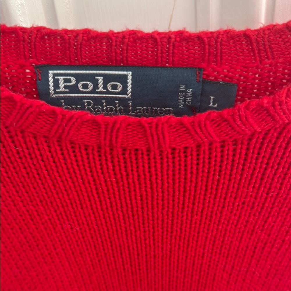 Polo by Ralph Lauren Men's large Red Sweater - Picture 3 of 4
